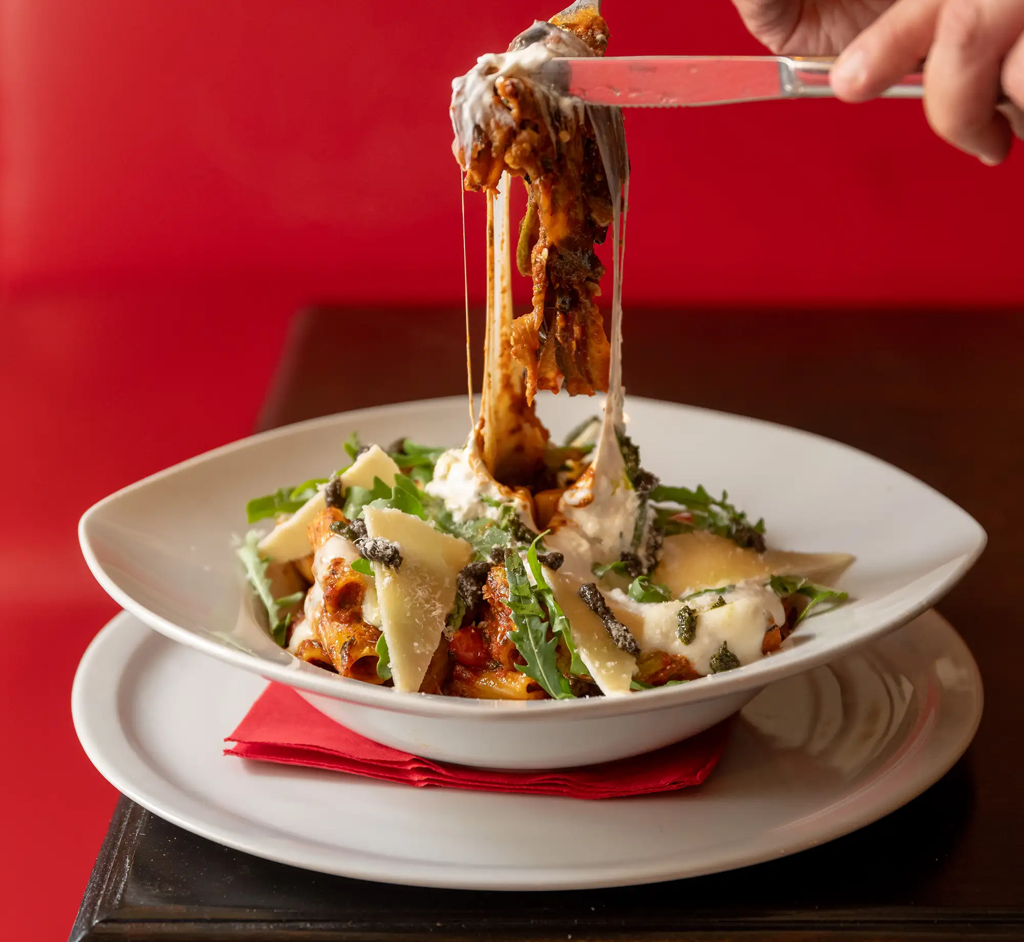 Rigatoni à la burrata